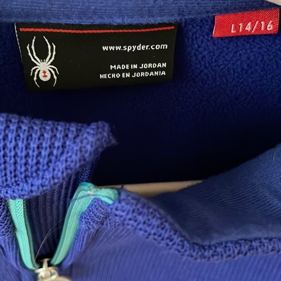 Spyder Girls Zip Up Jacket size Large (14/16) - Picture 2 of 3